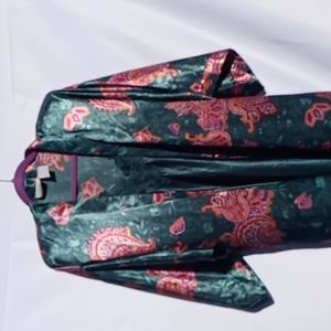 Expressions ( vintage) emerald jewel tone green slip dress size medium Pre owned